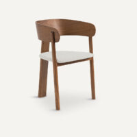 Fauteuil De Table En Noyer Massif