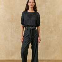 Pantalon Droit Brodé