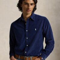 Chemise Ajustée En Velours Côtelé