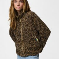 Veste Polaire Imprimé Léopard-PIECES