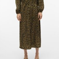 Jupe Longue Imprimé Léopard-VERO MODA