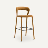 Chaise De Bar En Velours