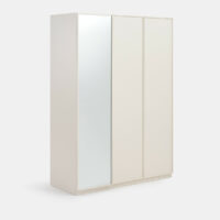 Armoire 3 Portes Dont 1 Avec Miroir