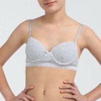Soutien-gorge À Coques Gris Chiné-DIM