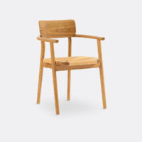 Fauteuil De Table Chêne Massif Et Tressage