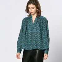 Blouse Imprimée Col V-SEE U SOON
