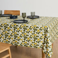 Nappe Imprimée En Coton Enduit Souple