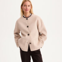 Veste En Drap De Laine Majoritaire Coupe Oversize-ANNE WEYBURN