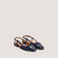 Ballerines En Cuir À Talon
