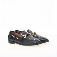 Mocassins Studs En Cuir-MJUS