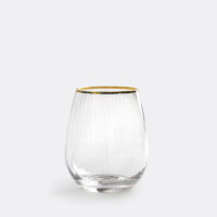 Lot De 4 Verres Striés