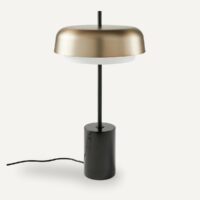 Lampe Droite Métal Et Marbre