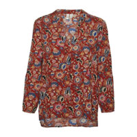 Blouse Imprimée Col V-VERO MODA