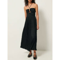 Robe Longue À Détails Perles