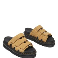 Rain Slide Tan Suede-DR. MARTENS