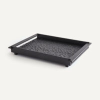 Plateau Rectangulaire En Chêne Massif Gougé