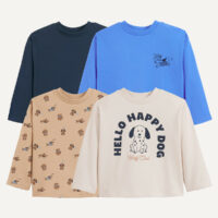 Lot De 4 T-shirts À Manches Longues