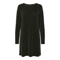 Robe Courte En Maille Brillante-PIECES