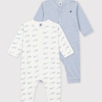 Lot De 2 Pyjamas Sans Pieds En Coton