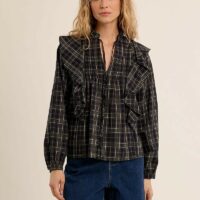 Blouse Volantée À Carreaux-MOLLY BRACKEN