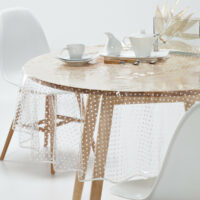 Nappe PVC Transparente Imprimée Pois-SO'HOME