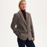 Blazer Coupe Droite À Carreaux&nbsp;-ANNE WEYBURN