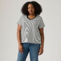 T-shirt Rayé Col V