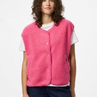 Gilet Sans Manches Imprimé En Sherpa-PIECES