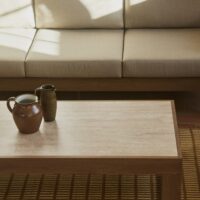 Table basse d’extérieur aspect travertin-H&M Home