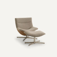 Fauteuil Relax Pivotant Et Son Repose-pieds Wesley-AM.PM