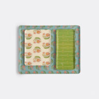 Lot De 3 Plateaux Imprimé Floral