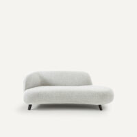 Canapé Dormeuse En Tissu Chiné Bouclette