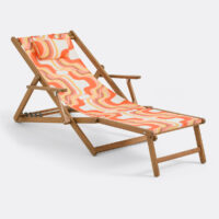 Chaise Longue En Acacia Massif