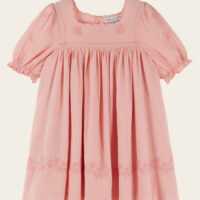 Robe brodée texturée rose - Émile et Ida - Émile et Ida