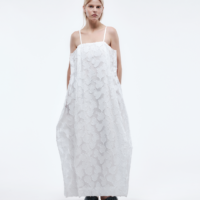 Robe boule en jacquard coupé - Blanc cassé - Carven - Carven