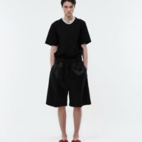 T-shirt collier de perles en jersey classique - Noir - Carven - Carven