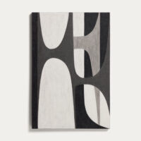 Tableau abstrait Onure noir et blanc 60 x 90 cm - Kave Home - Kave Home