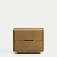 Table de nuit Arelida en chêne marron clair 65 x 50 cm - Kave Home - Kave Home
