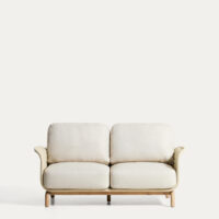 Canapé 2 places Alipa en acacia et corde écrue 165 cm - Kave Home - Kave Home