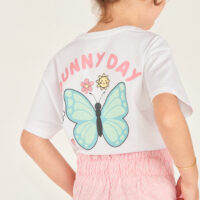 T-shirt manches courtes 1/2 oversize Billie Boo pour fille-Orchestra