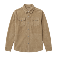 Chemise Valentin en chèvre velours - Camel - Maison Fabre - Maison Fabre