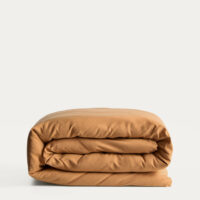 Housse de couette Sirale satin de coton cuivre 150/160 cm - Kave Home - Kave Home