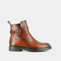 Bottines Plates En Cuir Clea-JONAK