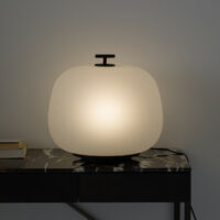 Lampe En Verre Givré