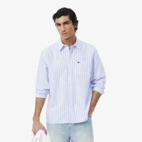 Chemise Regular Fit Oxford Rayée-LACOSTE