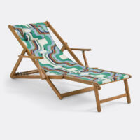 Chaise Longue En Acacia Massif