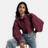 Chemise Ample À Manches Bouffantes En Coton-LA REDOUTE COLLECTIONS