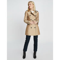 Trench Boutonné Mi-long Avec Ceinture-MORGAN