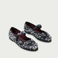 Ballerines Mary-Jane En Velours