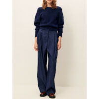 Pantalon Large À Plis